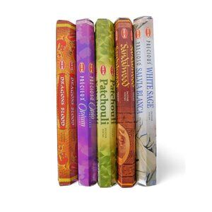 Witches’ Quest Traditional Spell Incense Pack - 5 Classic Scents 100 Sticks - Ne